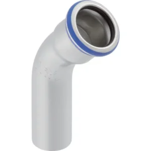 Пресс-колено Geberit Mapress d18 45° нержавеющая сталь, ниппельное (30703)