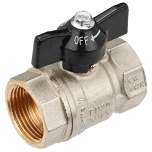 Шаровой кран General Fittings 1″ ВВ прямой, латунь (7S00M1N101000A)