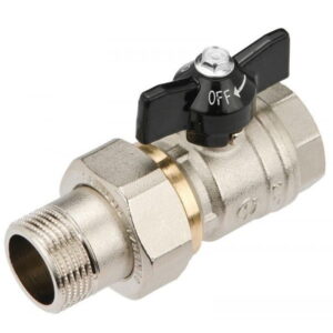 Кран с американкой General Fittings 1/2″ ВН прямой, латунь (7S00M5N040402A)