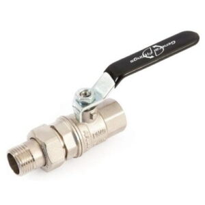 Кран с американкой General Fittings 1″ ВН прямой, латунь (7S00M5N101002A)