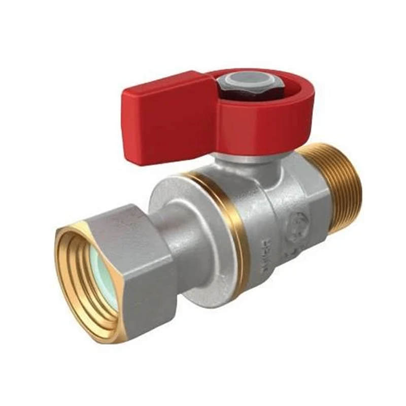 UIN-R254PX012_1 Шаровой кран с накидной гайкой Giacomini 1/2″ ВН прямой, латунь (R254PX012)