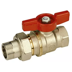 Кран с американкой Giacomini DADO 1″ ВН прямой, латунь (R919X007)