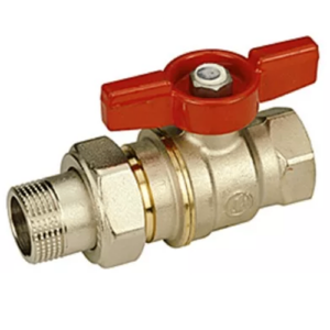 Кран с американкой Giacomini DADO 1 1/4″ ВН прямой, латунь (R919X009)