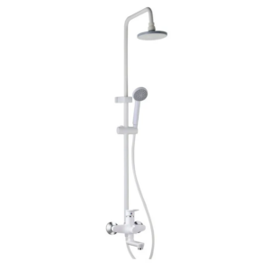 Душевая система Plamix Oscar 008-J с изливом, ABS пластик, белая (PM0700)