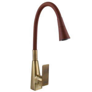 Смеситель для кухни DOMINO Dionis DDD-203SM-BR-R10 с гибким изливом, бронза