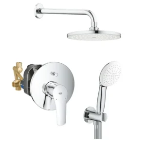 Душевая система Grohe Eurosmart Tempesta 200 с термостатом, металл, хром (UA25183003)
