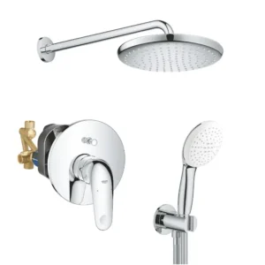 Душевая система Grohe Euroeco Tempesta 250 с термостатом, металл, хром (UA2939200L)