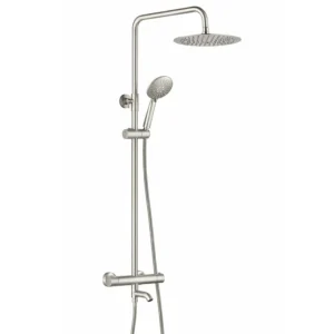 Душевая система VBI Milano с термостатом, латунь, никель (VBI-050111NI)