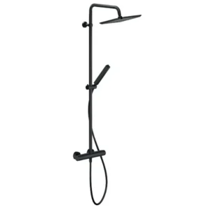 Душевая система Nobili Seven Velvet с термостатом, металл, черная матовая (SE124030/30BM)