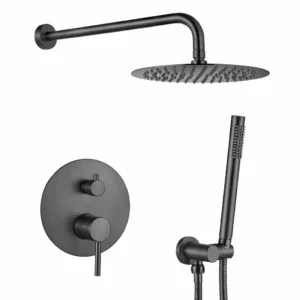 Душевая система VBI Milano скрытого монтажа, латунь, графит (VBI-050109GR)