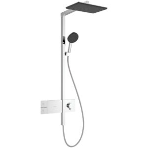 Душевая система Hansgrohe Raindance Alive Q 340/210 1jet EcoSmart ShowerSelect Comfort с термостатом, металл, хром (24581000)