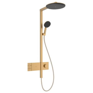 Душевая система Hansgrohe Raindance Alive S 300 2jet EcoSmart c ShowerSelect Comfort с термостатом, металл, бронза матовая (24596140)