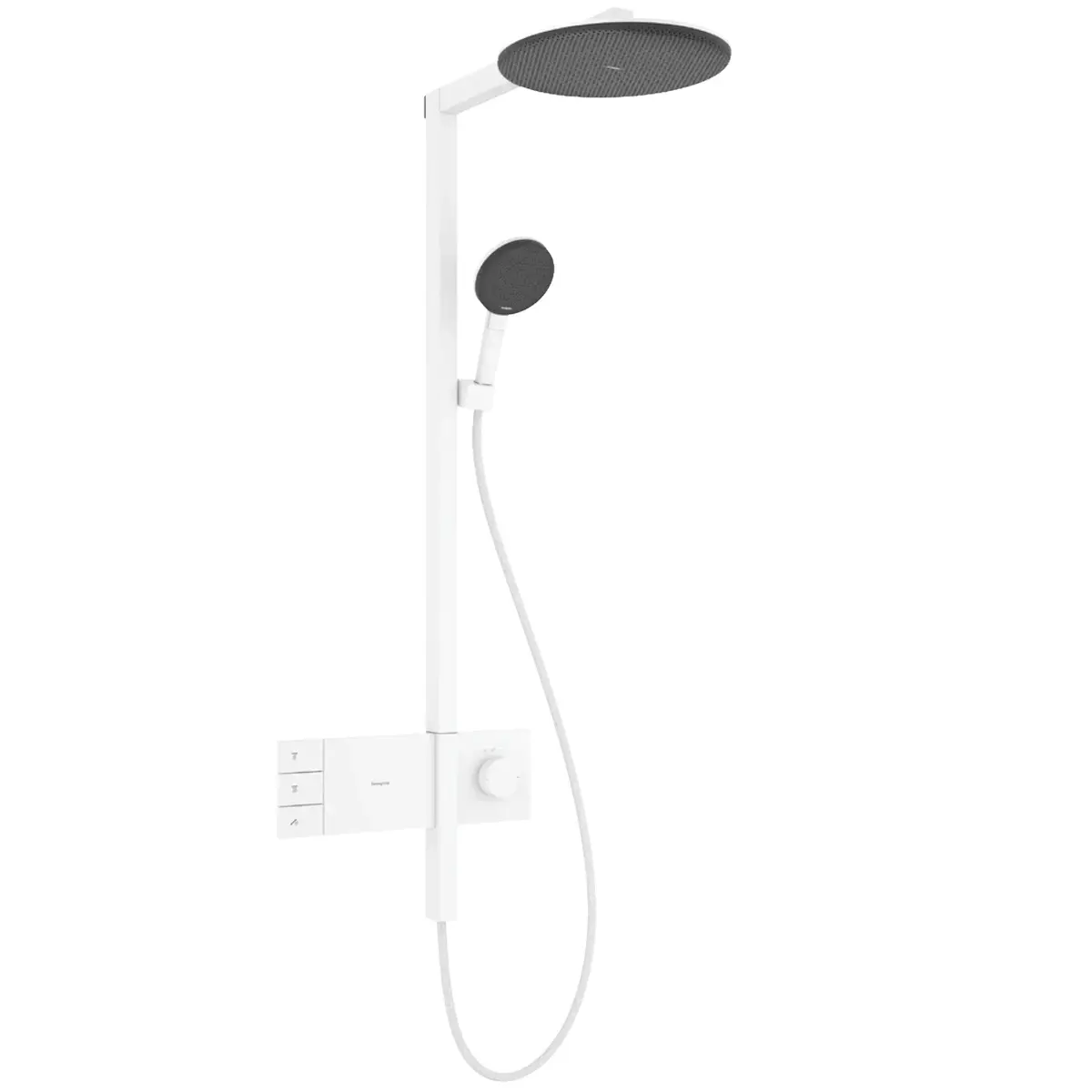 24596700_hansgrohe_2_1200_1050 Душевая система Hansgrohe Raindance Alive S 300 2jet EcoSmart c ShowerSelect Comfort с термостатом, металл, белая матовая (24596700)
