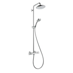 Душевая система Hansgrohe Croma 220 1jet Showerpipe с термостатом, металл, хром (27185000)