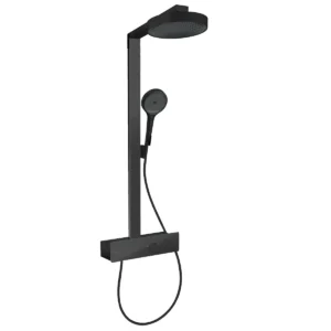 Душевая система Hansgrohe Rainfinity 250 1jet EcoSmart с термостатом, металл, черный матовый (28742670)