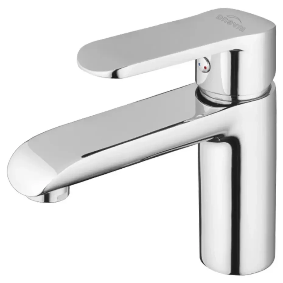 BU-90-001 Смеситель для умывальника Invena Siros однорычажный, хром (BU-90-001)