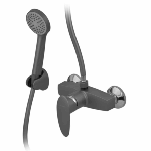 Смеситель для душа Plamix Cezar 003 однорычажный, графит матовый (PM0689)