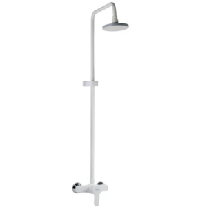 Душевая система Plamix Mario 003-J без излива, ABS пластик, белая (PM0702)