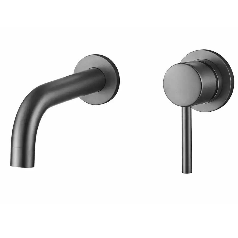 43126537585227 Смеситель для умывальника VBI Milano однорычажный, никель (VBI-050102NI)