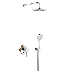 Душевая система Kludi Bozz 7 в 1 без излива, металл, хром (386300576)