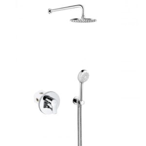 Душевая система Kludi Pure&Easy 7 в 1 без излива, металл, хром (376400565)