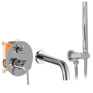 Смеситель для ванны Rea Lungo скрытого монтажа, хром + box (REA-B6990)