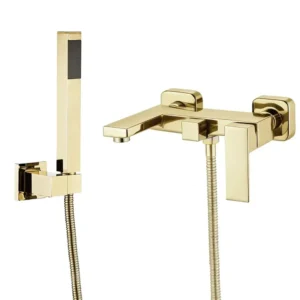 Смеситель для ванны VBI Loreno однорычажный, золото (VBI-050206GL)