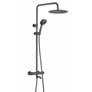 Душевая система VBI Milano с термостатом, латунь, графит (VBI-050111GR)