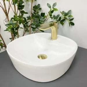 Умывальник накладной VBI Agordo S 400x400 круглый, белый (VBI-014903)