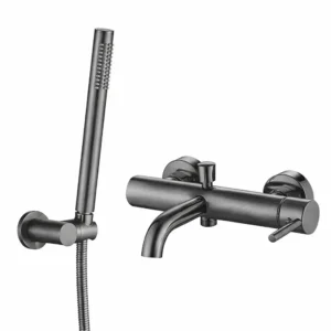 Смеситель для ванны VBI Milano однорычажный, графит (VBI-050106GR)