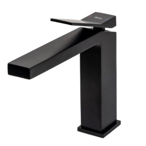 Смеситель для умывальника Rea Duet однорычажный, черный матовый (REA-B4412)