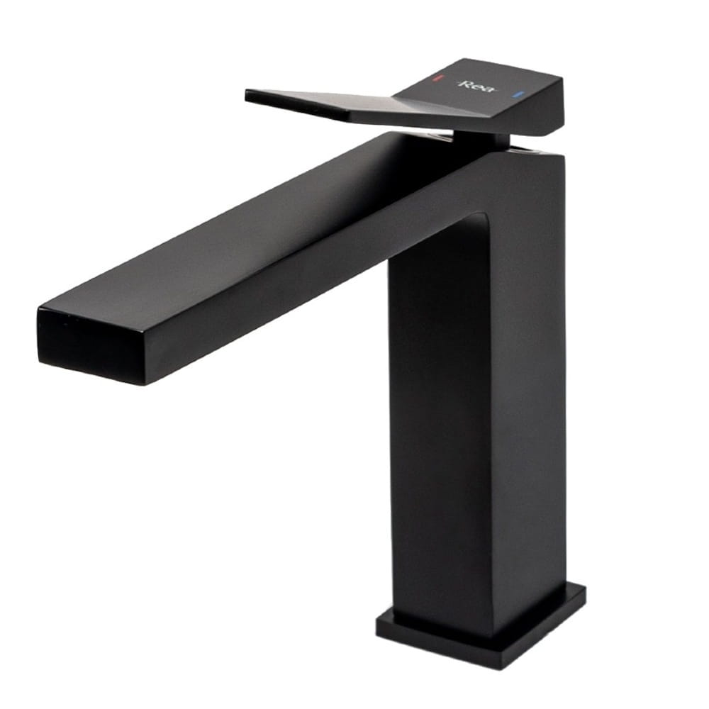 61732.970 Смеситель для умывальника Rea Duet однорычажный, черный матовый (REA-B4412)
