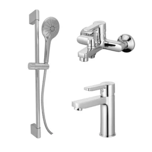 (Набор 2в1) Смеситель для раковины Aqua Rodos Aqua 90773 (АР000040400)+ Смеситель для ванны Aqua Rodos Aqua 90771 (АР000040399)