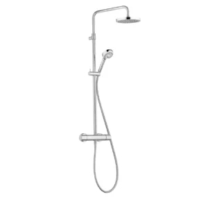 Душевая система Kludi Logo Dual Shower System с термостатом, металл, хром (6809205-00)