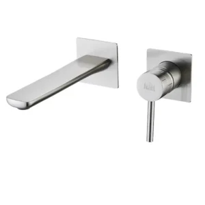 Смеситель для умывальника Nett QS-99 скрытого монтажа, никель брашированный