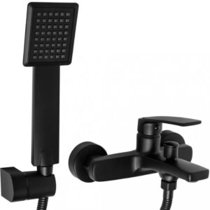 Смеситель для ванны Rea Luppo однорычажный, черный матовый (REA-B5770)