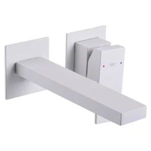 Смеситель для умывальника TOPAZ Odiss скрытого монтажа, белый матовый (TO 18235-H66-WW)