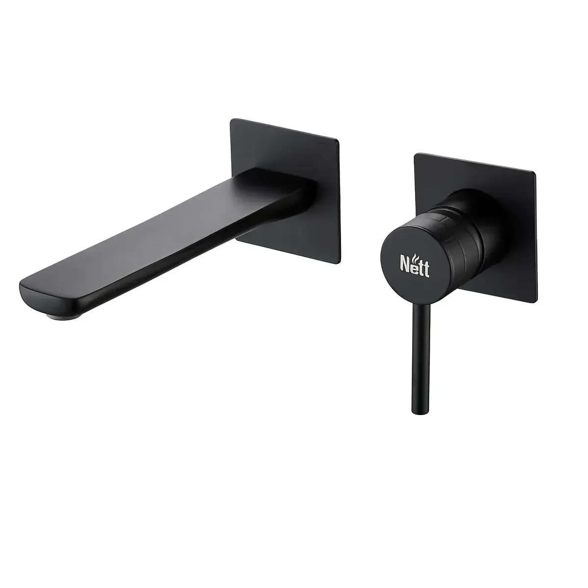 081173 Смеситель для умывальника Nett QB-99 скрытого монтажа, черный матовый