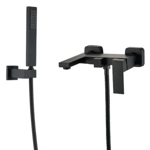 Смеситель для ванны VBI Loreno однорычажный, черный матовый (VBI-050206BL)