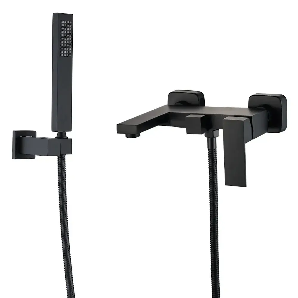 99611250710031 Смеситель для ванны VBI Loreno однорычажный, черный матовый (VBI-050206BL)