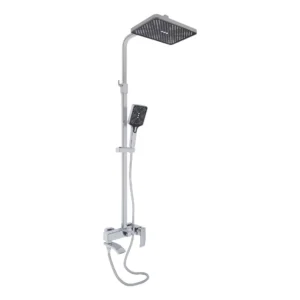 Душевая система Q-tap Swan Cascada с изливом, латунь, хром (QTSWA111CRM45566)