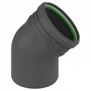 Колено внутренней канализации ASG Nano HTR 40 мм 30° (6540606)