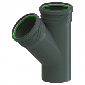 Тройник внутренней канализации ASG Nano HTR 50x40мм 45° (6543121)