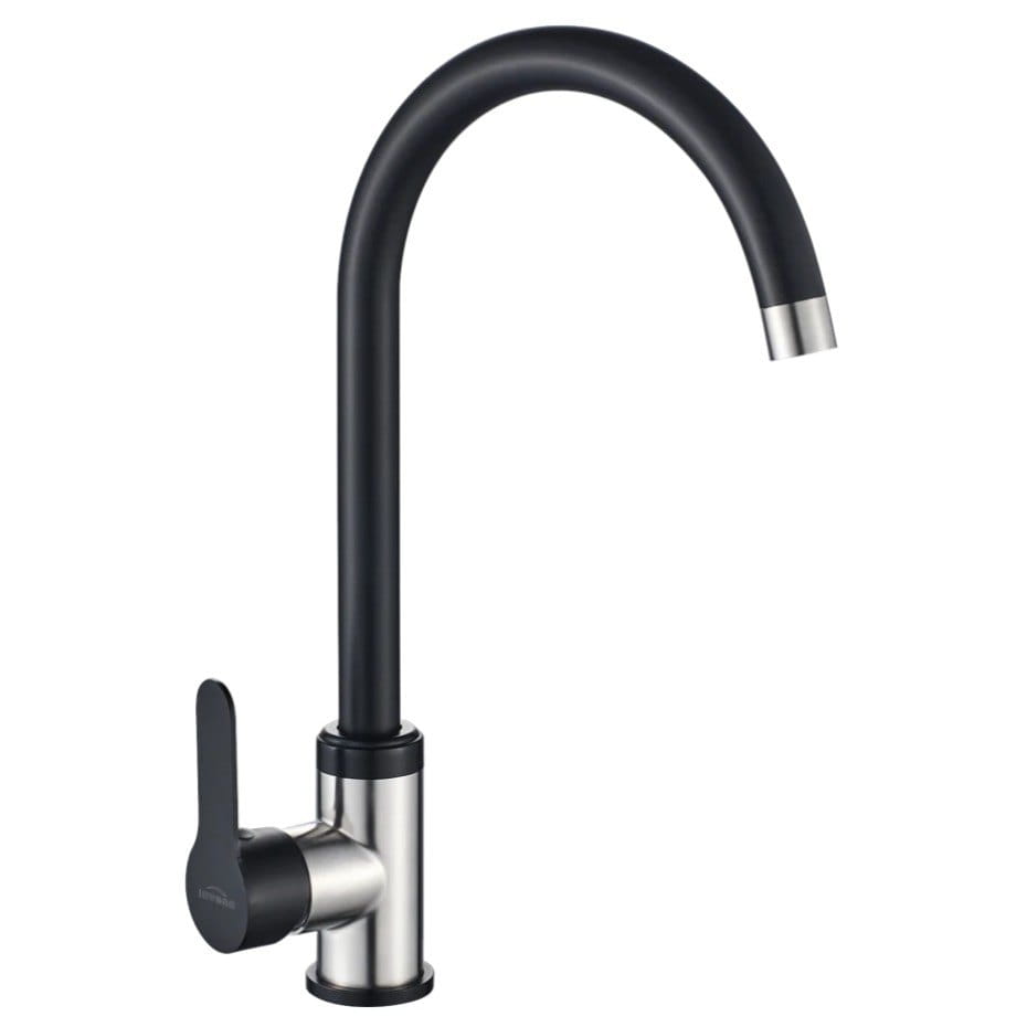 AKD46274 Смеситель для кухни Invena Iron однорычажный, черный
