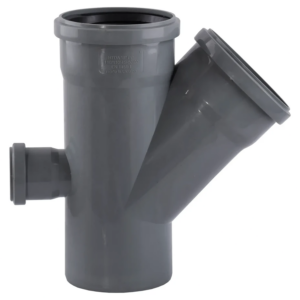 Крестовина внутренней канализации VSplast 110x50мм 45°/90° одноплоскостная, с отводом назад