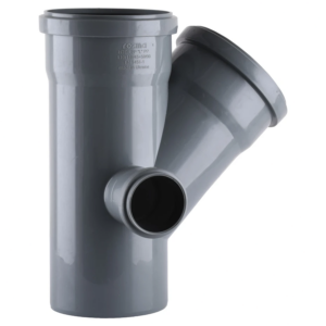 Крестовина внутренней канализации VSplast 110x50мм 45°/90° двухплоскостная, с отводом влево