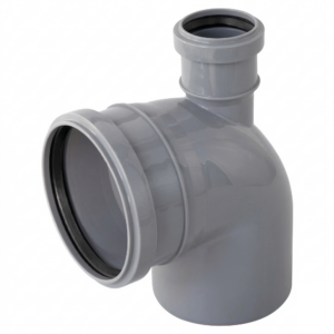 Колено внутренней канализации Reiger TS 110х50 мм 90°/90° с отводом вверх (6545396)