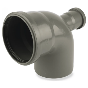 Колено внутренней канализации Reiger TS 110x50 мм 45°/90° с отводом назад (6545394)