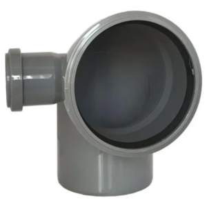 Колено внутренней канализации Reiger TS 110x50 мм 90°/90° с отводом вправо (6545823)