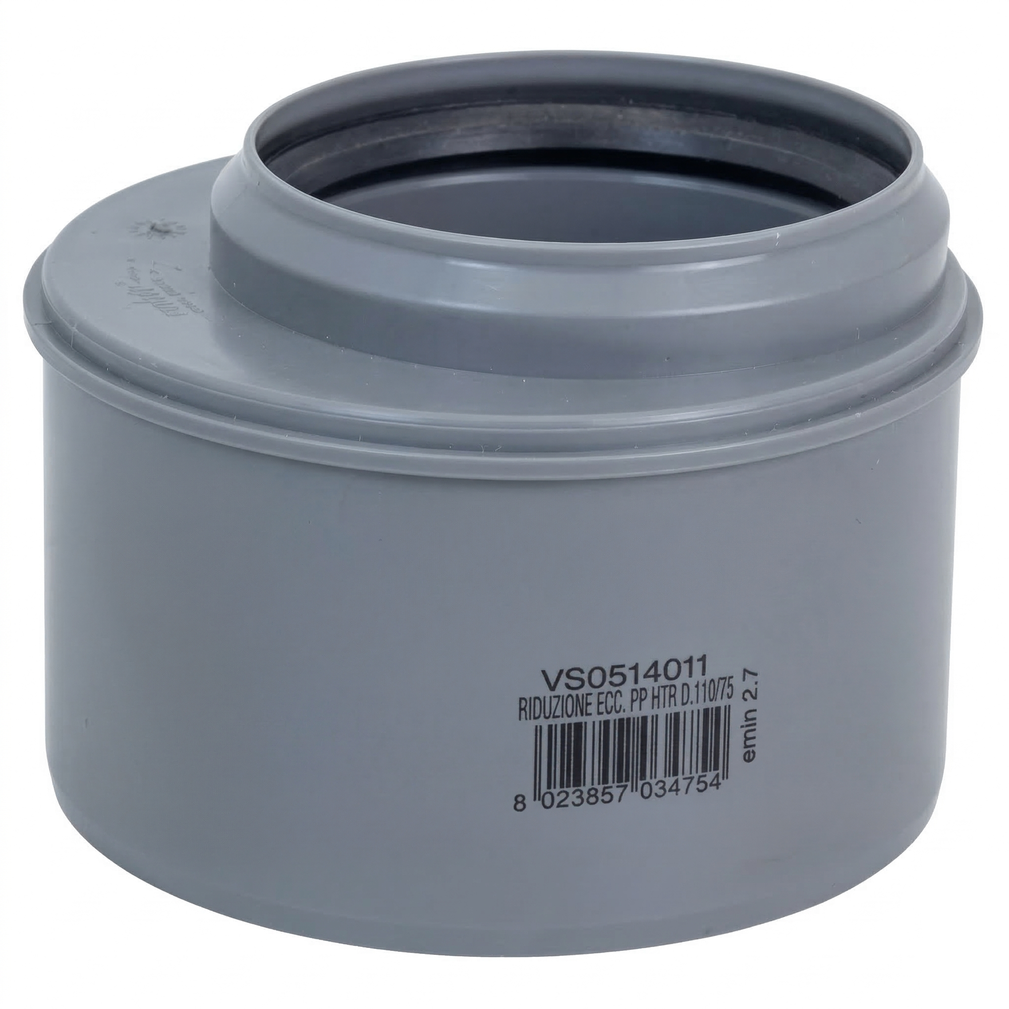 AKD7148_1 Редукция внутренней канализации Valrom EasyKit 110x75мм короткая (15141111075)